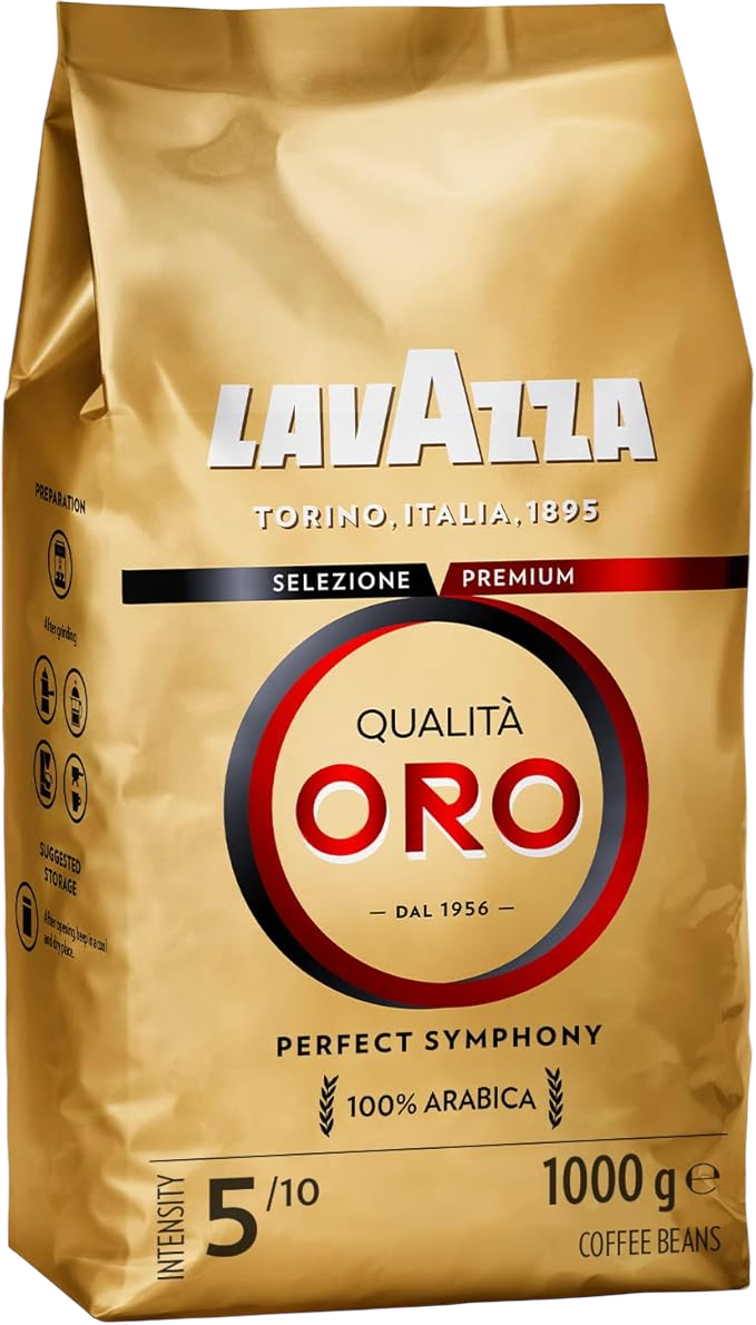 Qualita Oro Natürliche Kaffeebohnen 4 Packungen à 1 kg