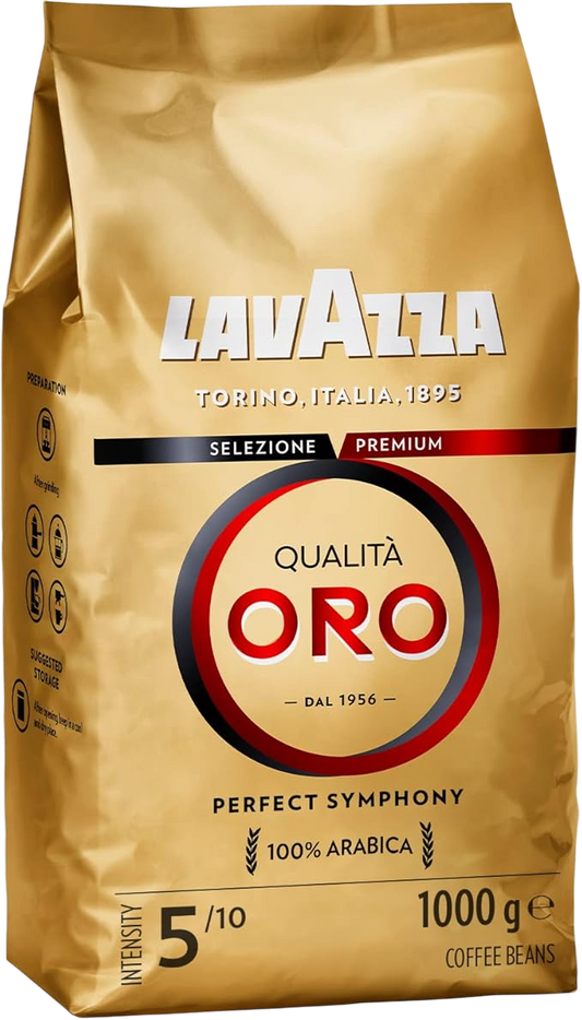 Qualita Oro Natürliche Kaffeebohnen 4 Packungen à 1 kg